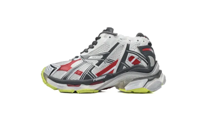 Balenciaga Runner Black White Red Neon Yellow 677403W3RB69167