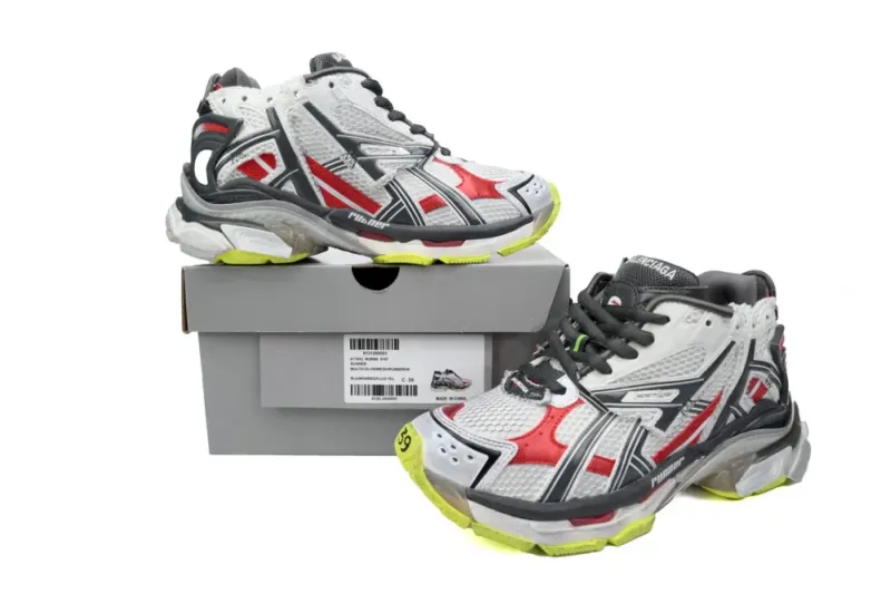 Balenciaga Runner Black White Red Neon Yellow 677403W3RB69167