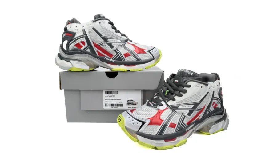 Balenciaga Runner Black White Red Neon Yellow 677403W3RB69167