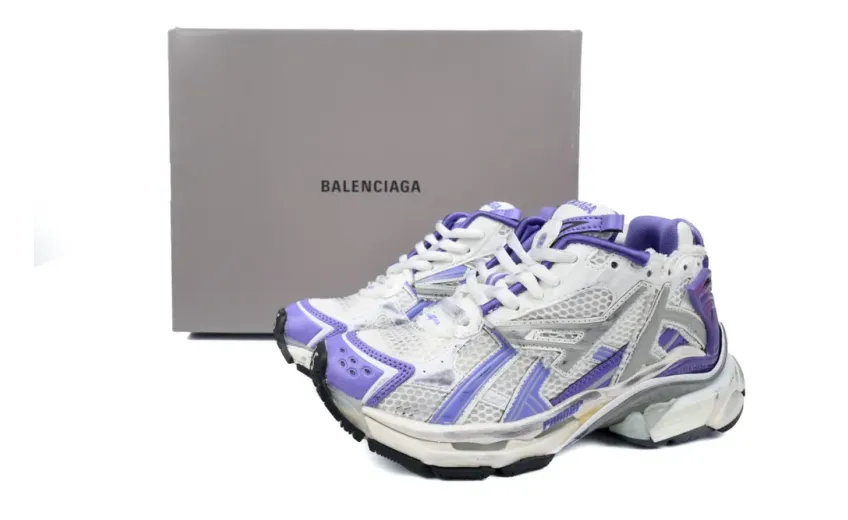 rep Balenciaga Runner Purple Grey 