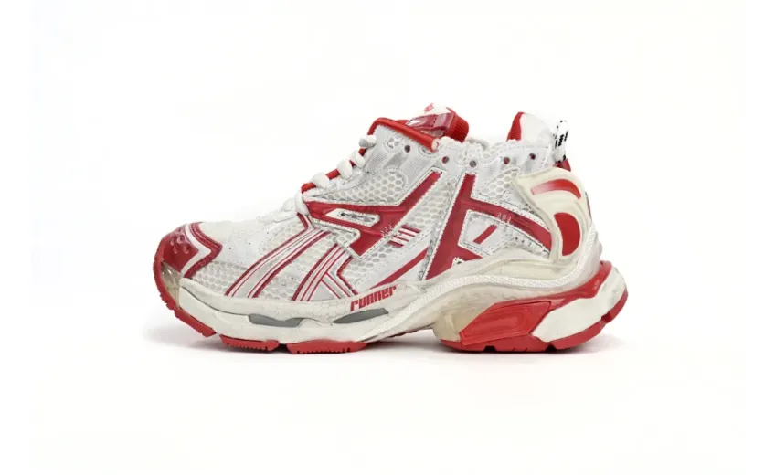 fake Balenciaga Runner White Red