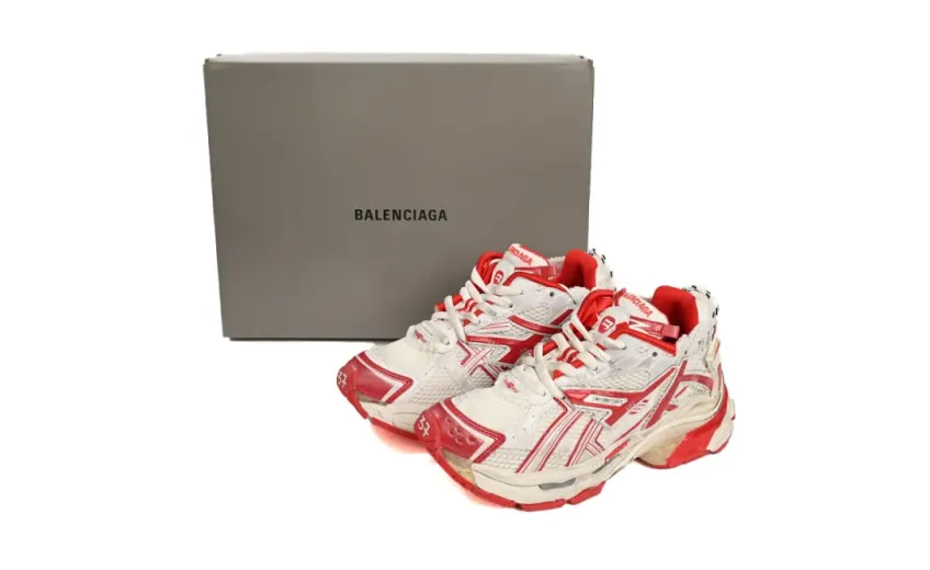 Balenciaga Runner White Red rep
