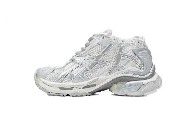 Balenciaga Runner Sneaker White Silver reps