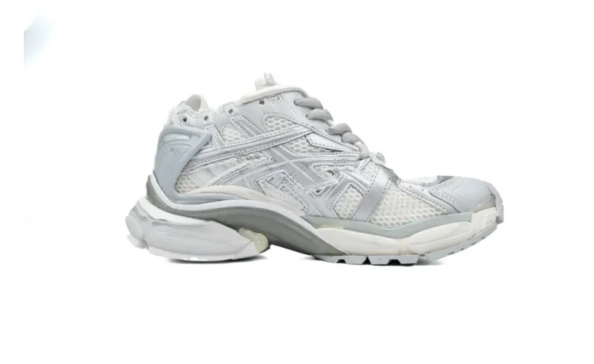 fake Balenciaga Runner Sneaker White Silver