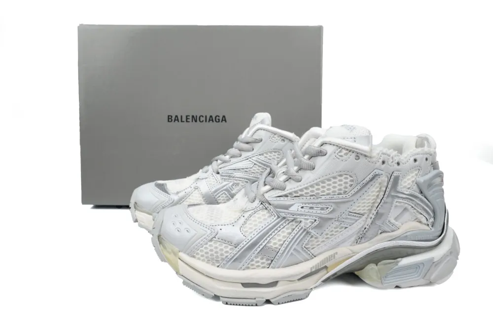 Balenciaga Runner Sneaker White Silver replica