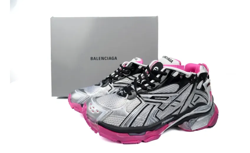 Balenciaga Runner Worn Out Silver Pink replica