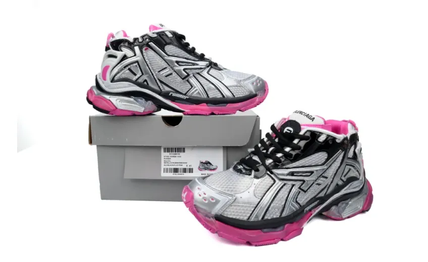 Balenciaga Runner Worn Out Silver Pink reps