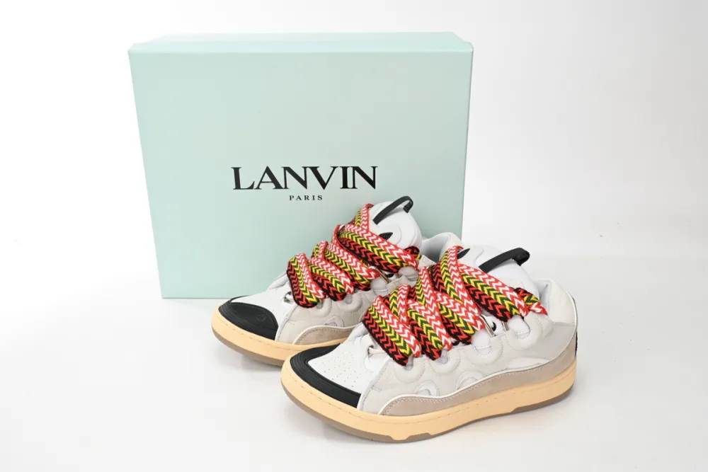  Lanvin Leather Curb White Ivory replica