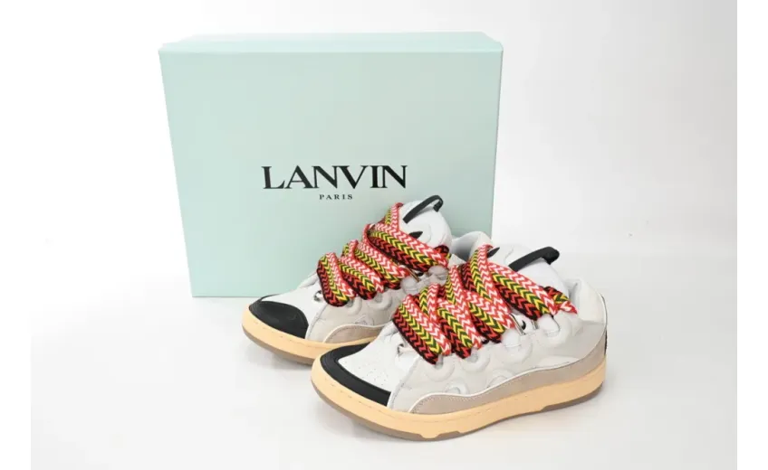  Lanvin Leather Curb White Ivory replica
