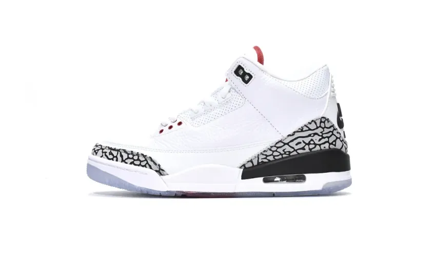  Air Jordan 3 Retro Free Throw Line White Cement 923096-101 