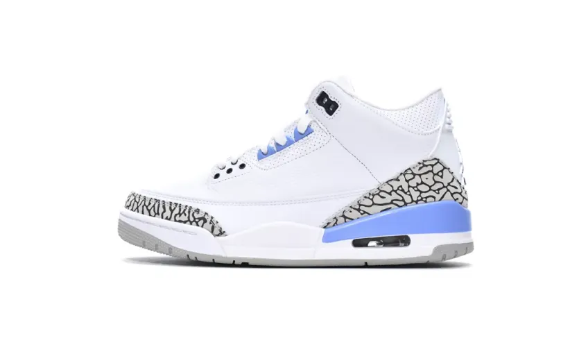  Air Jordan 3 Retro UNC Blue CT8532-104