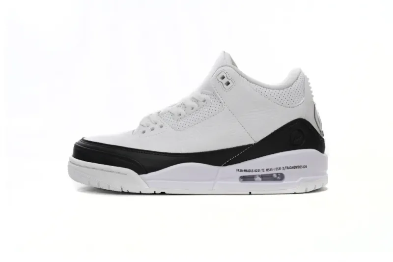  Fragment Design x Air Jordan 3 Black White DA3595-100