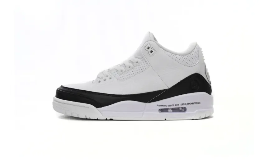  Fragment Design x Air Jordan 3 Black White DA3595-100