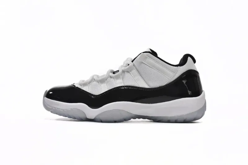  Air Jordan 11 Retro Low Concord Black White 528895-153