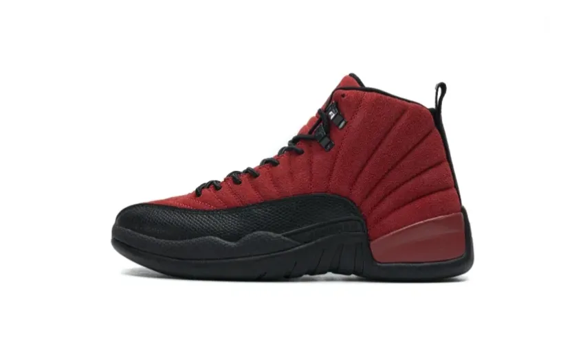 Air Jordan 12 Retro Reverse Flu Game Black Red CT8013-602