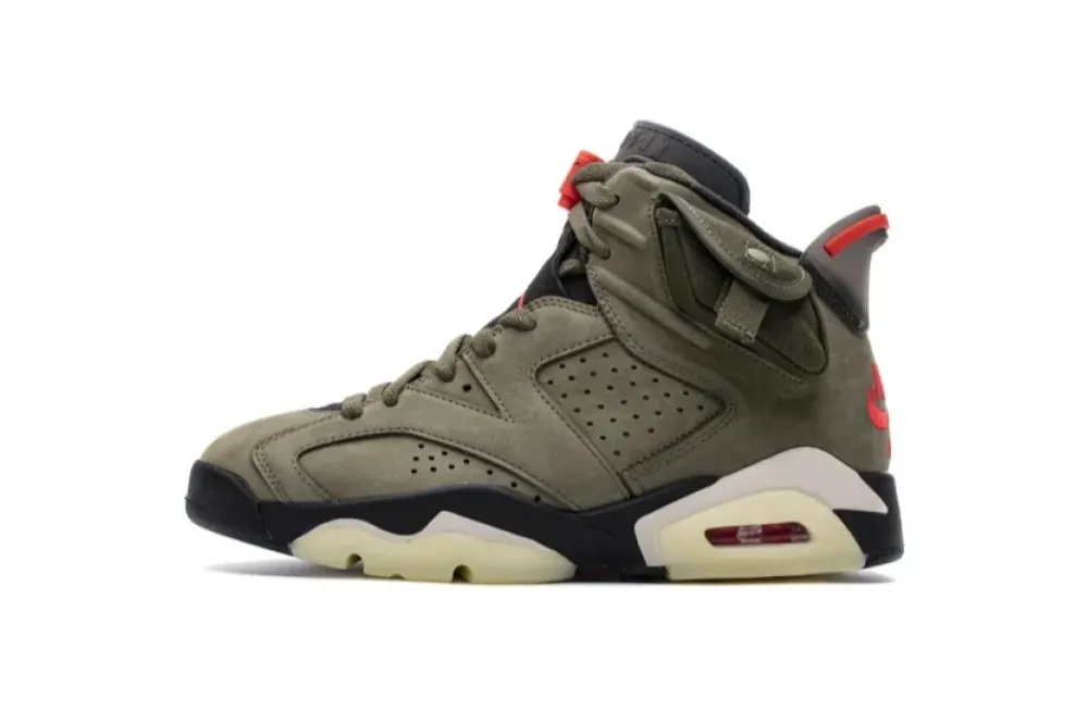  Travis Scott X Air Jordan 6 “Medium Olive”CN1084-200