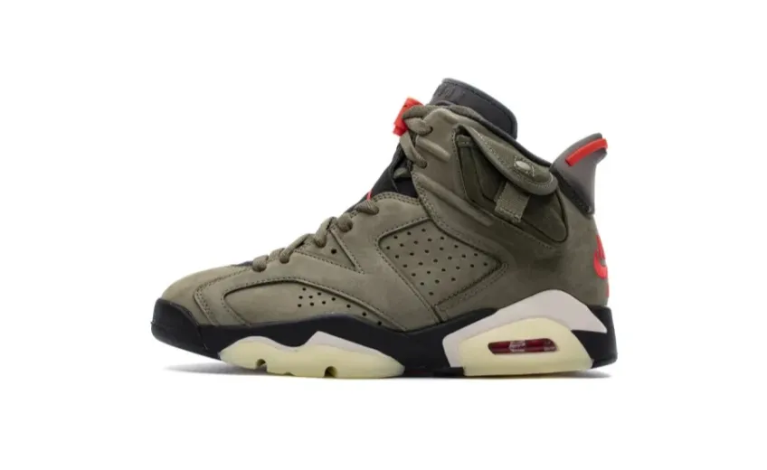 Travis Scott X Air Jordan 6 “Medium Olive”CN1084-200