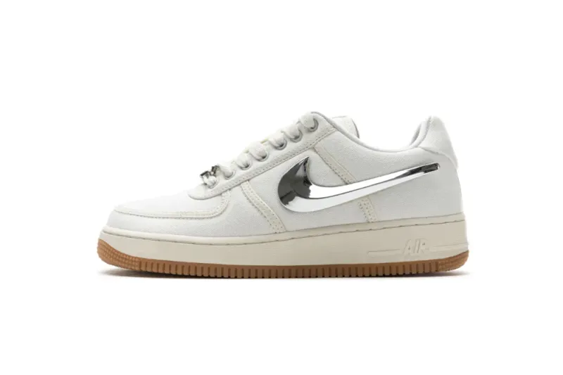  Travis Scott x Nike Air Force 1“Sail” Cream AQ4211-101