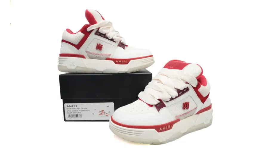 AMIRI MA-1 White Red replica