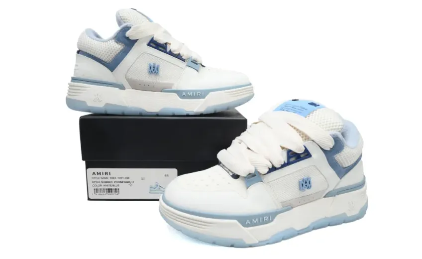 rep AMIRI MA-1 White Blue