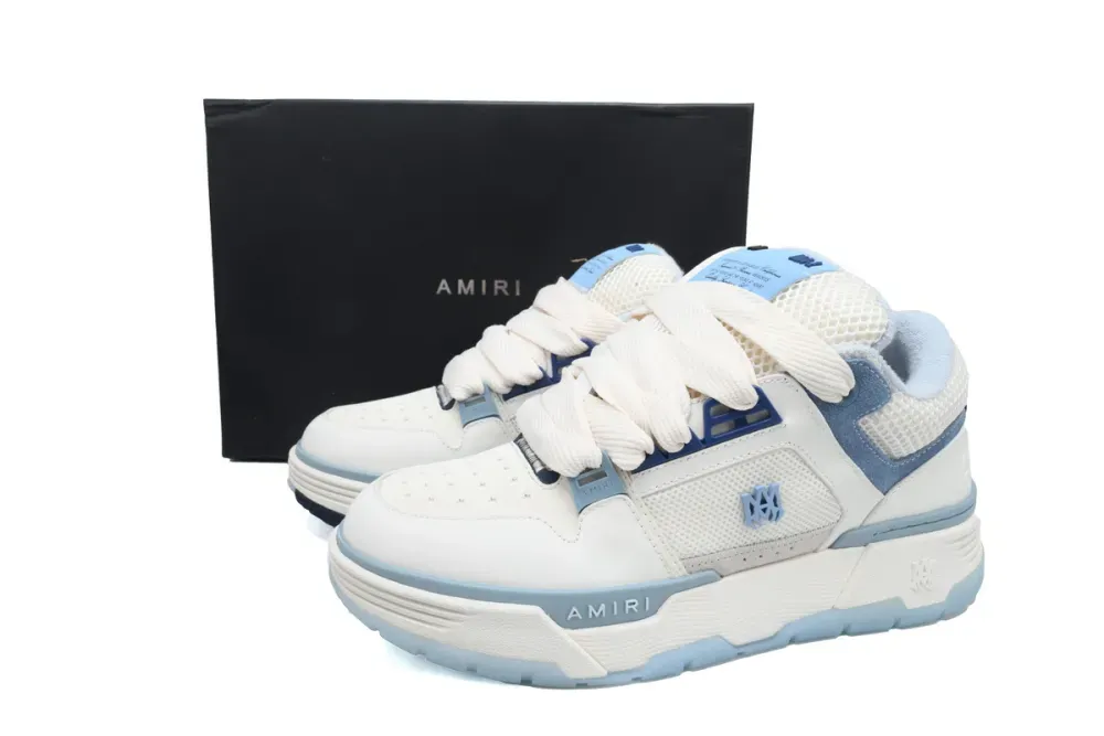 replica AMIRI MA-1 White Blue