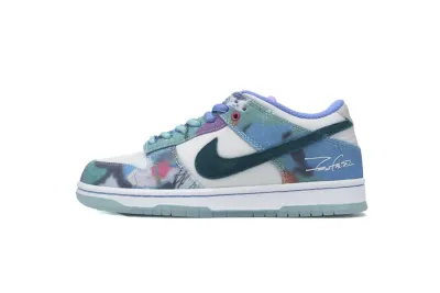 Nike SB Dunk Low Futura Laboratories Bleached Aqua  HF6061-400 01