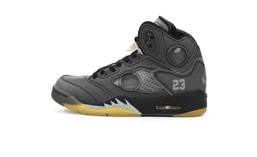  OFF-WHITE x Air Jordan 5 Black CT8480-001 