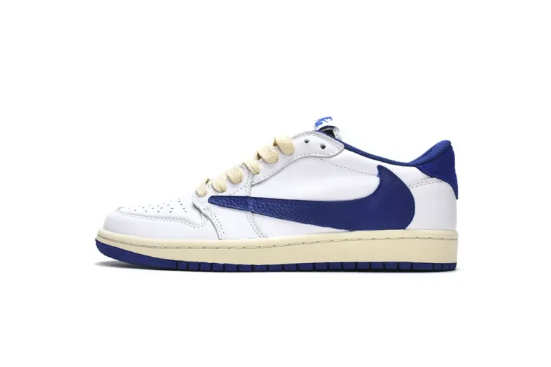  Travis Scott x Air Jordan 1 Low Blue Bottom Barb DM9868-218
