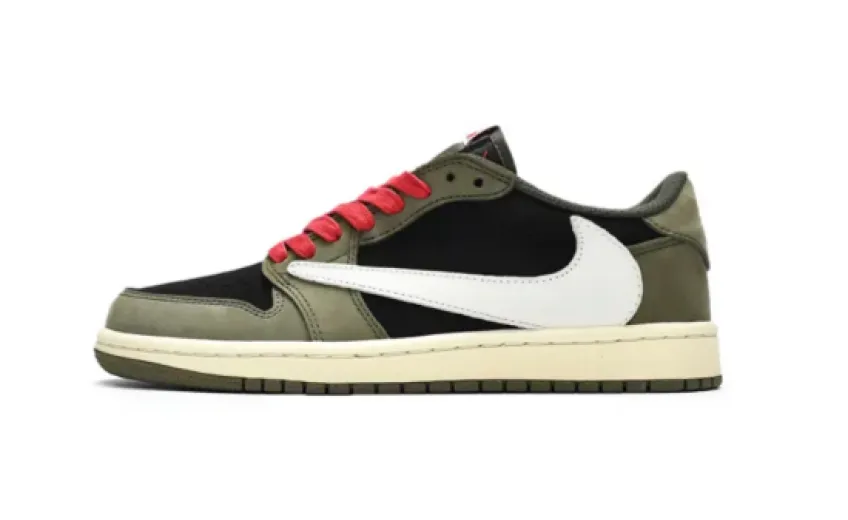  Travis Scott x Air Jordan 1 Low Dark Green DM7866-196