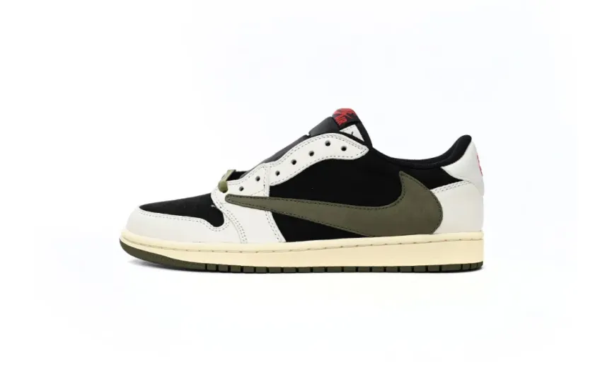 Jordan 1 Retro Low OG SP Travis Scott Olive (Women's) DZ4137-106