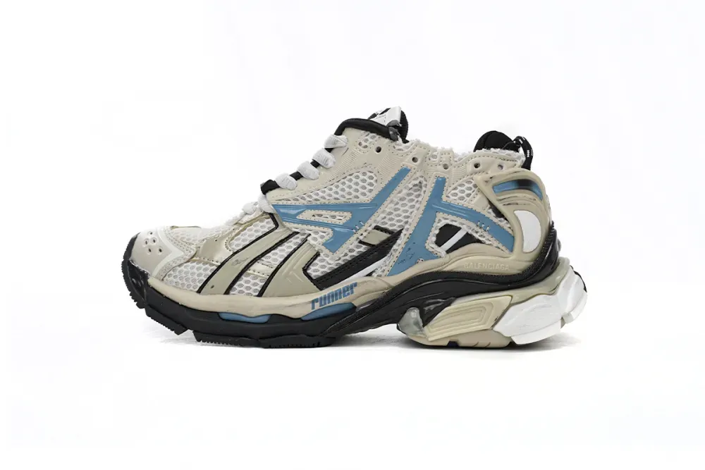 fake Balenciaga Runner Beige Grey Blue