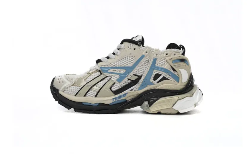fake Balenciaga Runner Beige Grey Blue