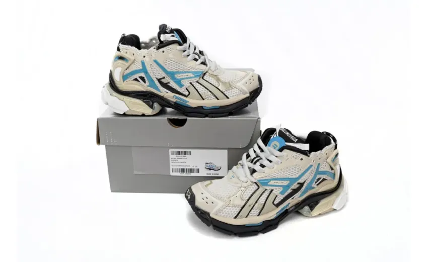 rep Balenciaga Runner Beige Grey Blue