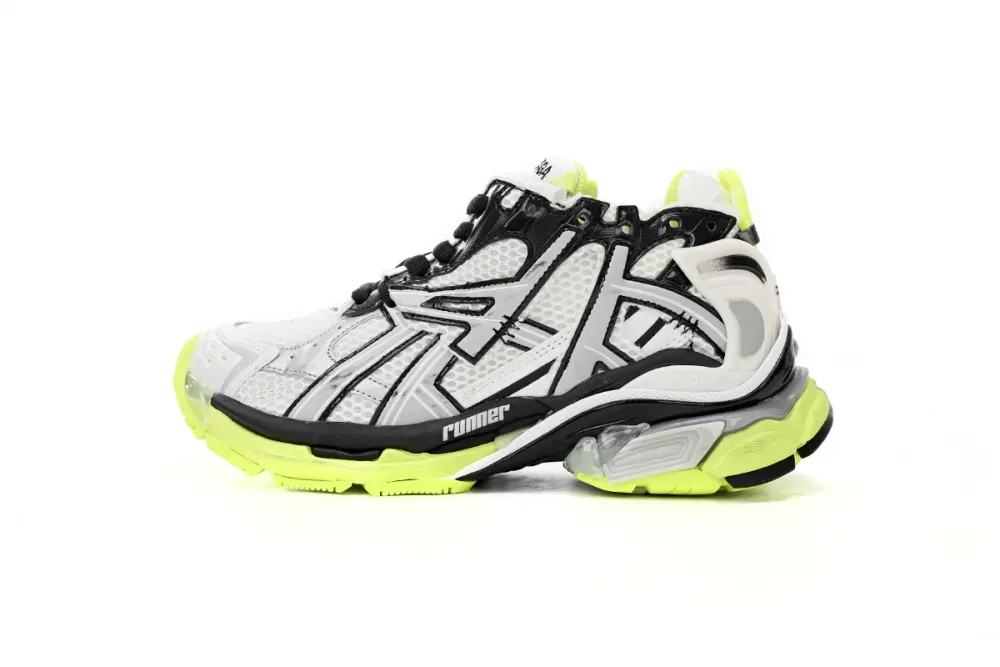 fake Balenciaga Runner White Neon Yellow 