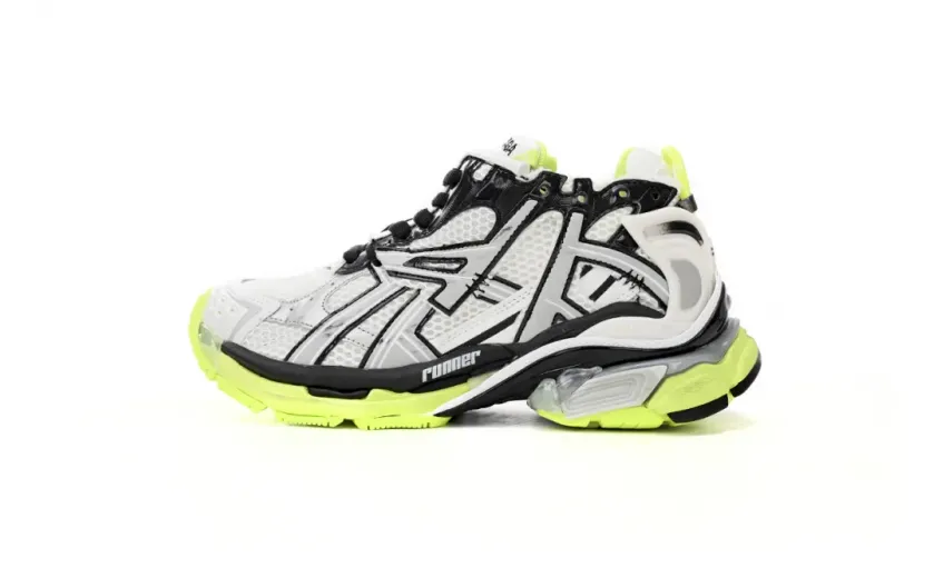 fake Balenciaga Runner White Neon Yellow 