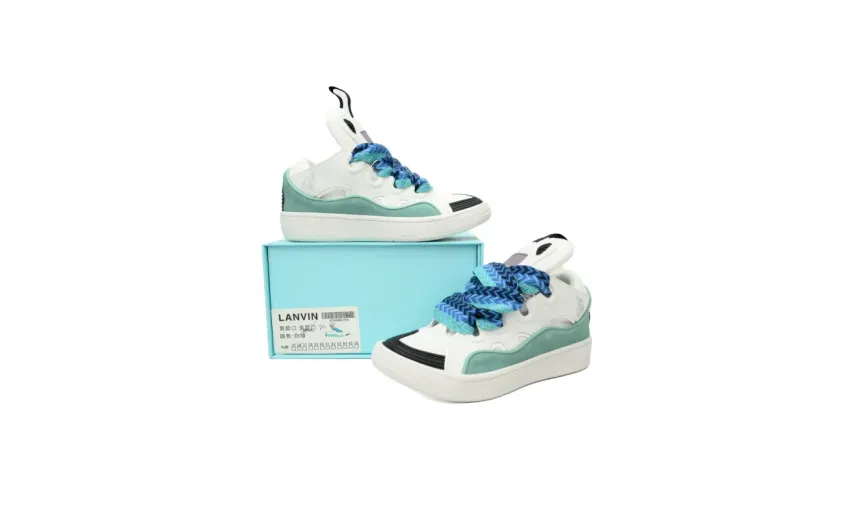 Lanvin Curb Sneaker White Blue rep