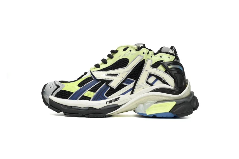 fake Balenciaga Runner Green Blue Black Grey