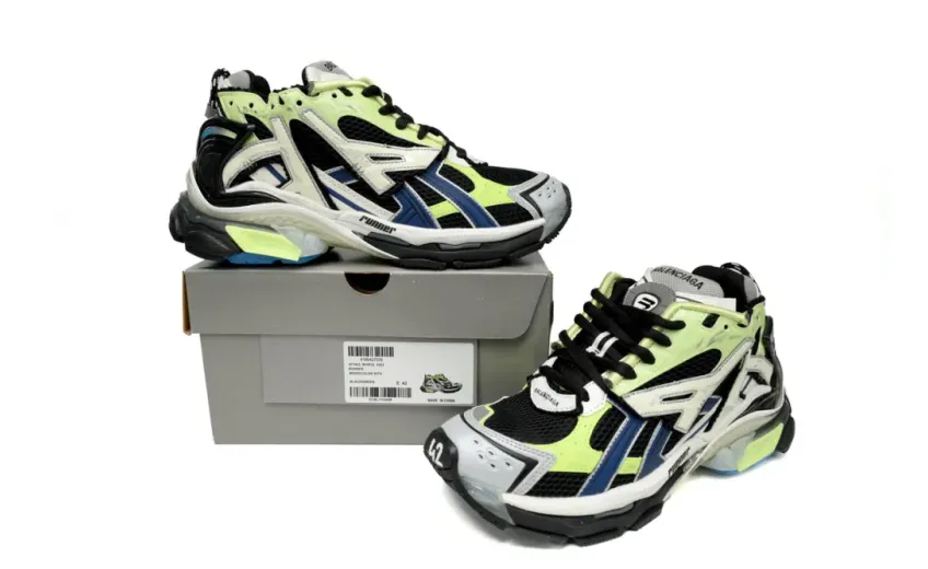 rep Balenciaga Runner Green Blue Black Grey