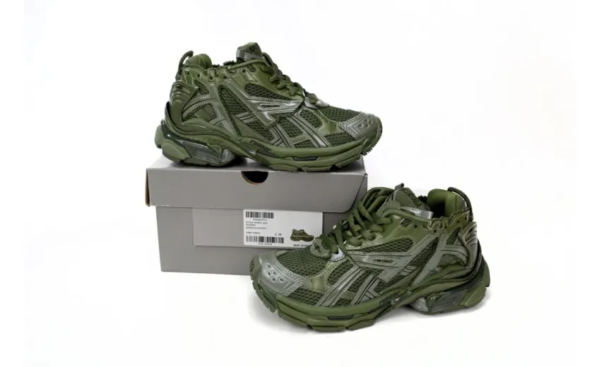 rep Balenciaga Runner Leather Free Khaki 