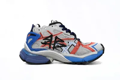 Balenciaga Runner White And Blue Printing 677402 W3RB6 1264 02