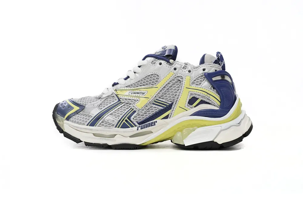 fake Balenciaga Runner White Blue Yellow