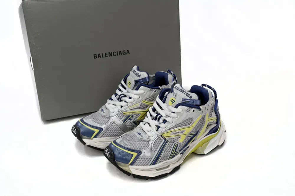 Balenciaga Runner White Blue Yellow replica