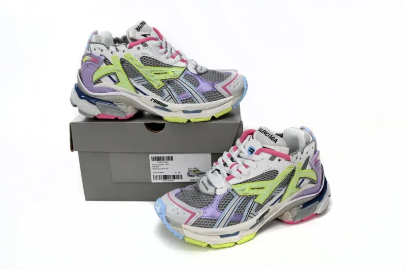 Balenciaga Runner White Yellow Purple replica