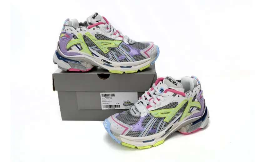 Balenciaga Runner White Yellow Purple replica
