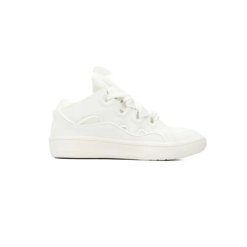  Lanvin Leather Curb All White rep