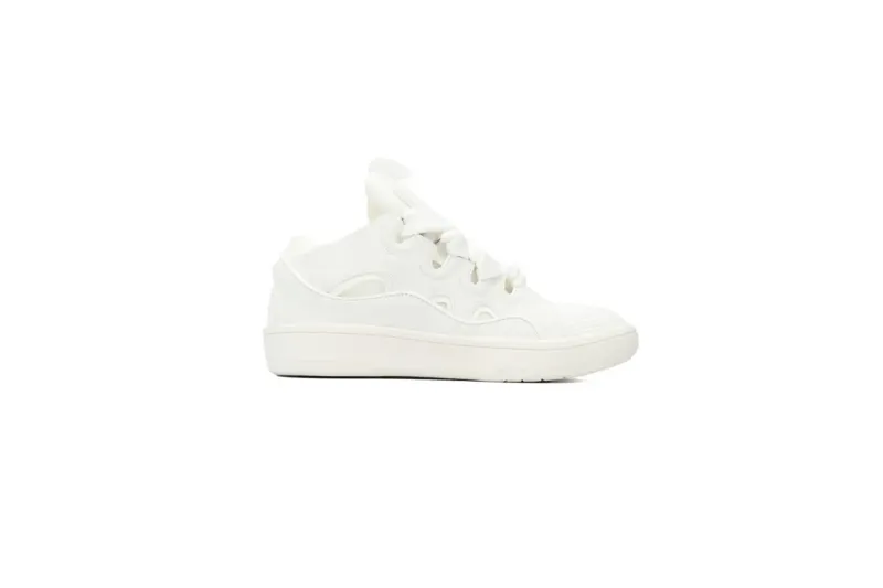 Lanvin Leather Curb All White rep