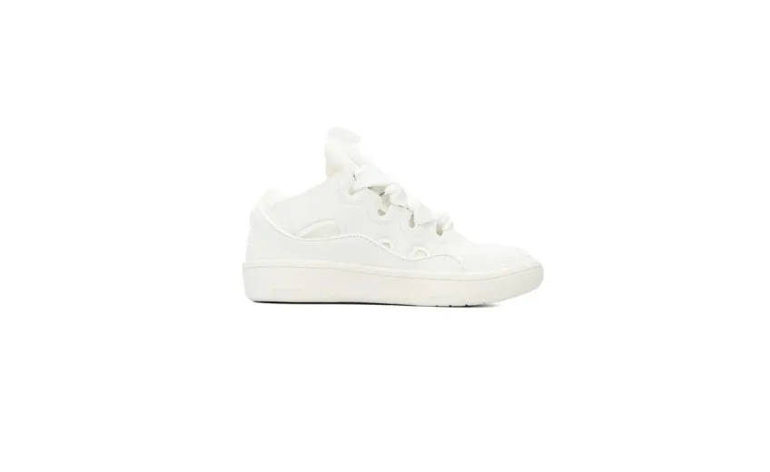  Lanvin Leather Curb All White rep