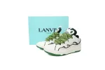  Lanvin Leather Curb White Green rep