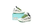  Lanvin Leather Curb White Green replica