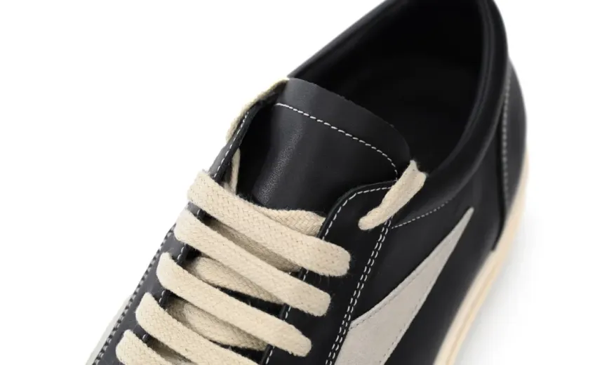 Rick Owens EDFU Vintage Low Black Milk [Leather] rep